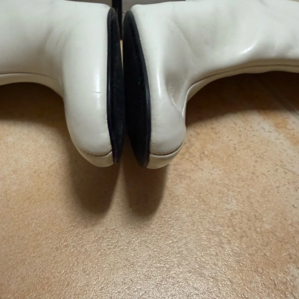 Zara Cream Over the Knee Boots - Picture 8 of 11